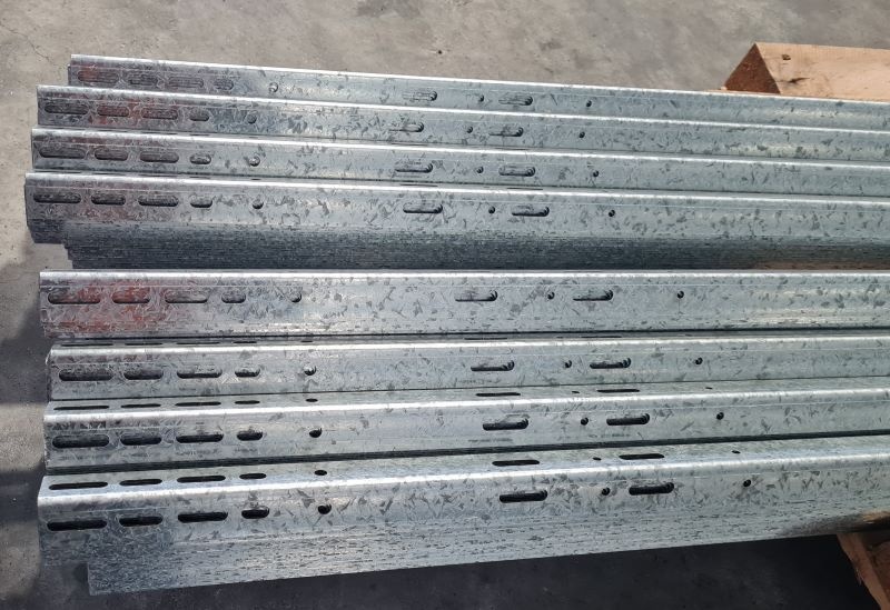 galv sheet metal laser cut folded tracks