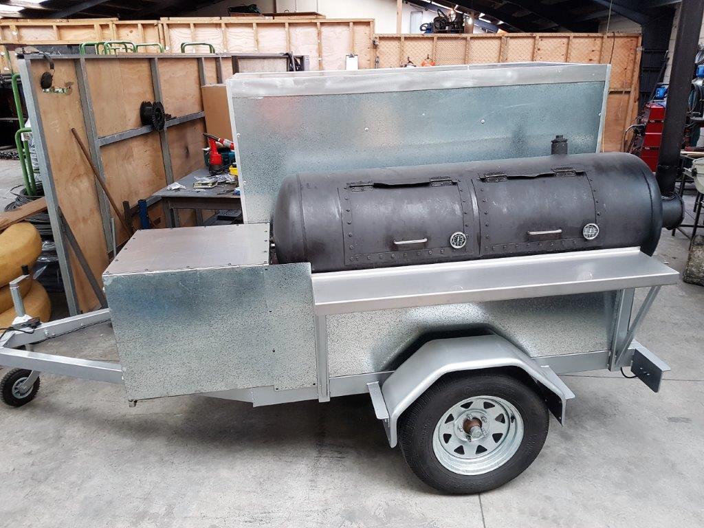 mobile food smoker completed 3