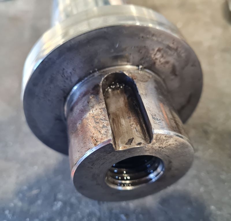 worn keyway to be repaired